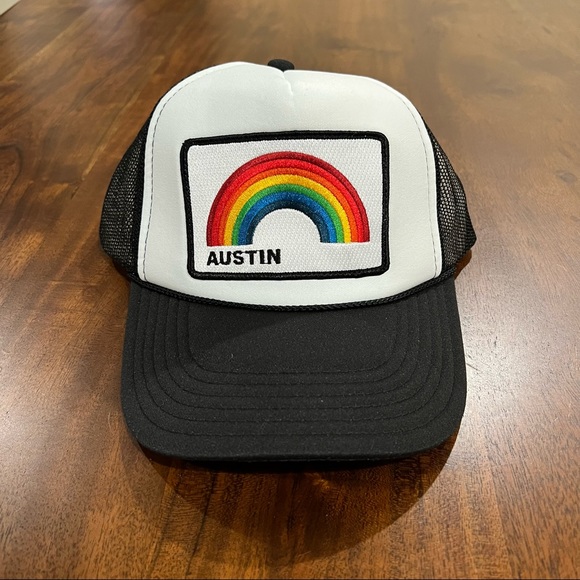 Aviator Nation Accessories - Aviator Nation Rainbow Austin Trucker Hat